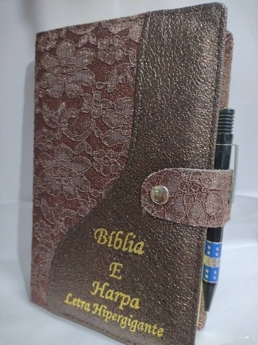 Bíblia Sagrada C/harpa E Índice Letra Gigante Cor Marrom