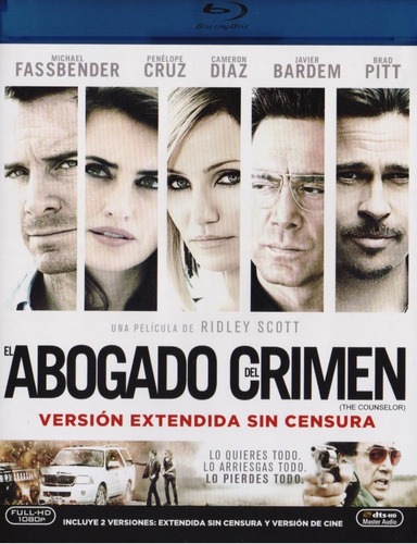 Imagen 1 de 3 de El Abogado Del Crimen The Counselor Pelicula Blu-ray