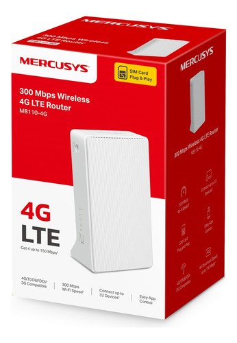 Router Inalámbrico Mercusys By Tp-link Mb110-4g Electrocom
