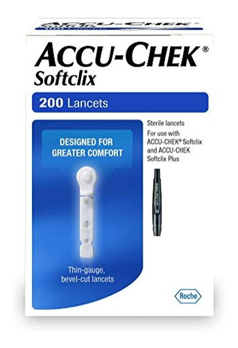 Lancetas Accu-chek Softclix Accu-chek, 200 Unidades Cada Una