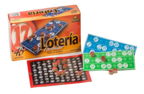 Loteria Familiar Bolillas De Madera Bisonte En La Plata