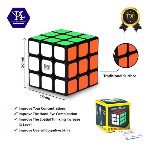 Cubo Rubik 3x3 Qiyi Sail W De Velocidad 3x3x3