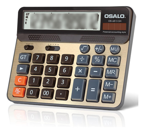 Calculadora De Escritorio Extra Grande 12 Dígitos Y Solar