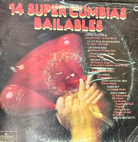 Disco Vinilo De Época 14 Super Cumbias Bailables