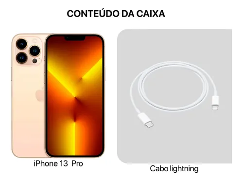 Iphone 13 Pro Dourado - 256gb 6gb Ram Original + Garantia (Novo