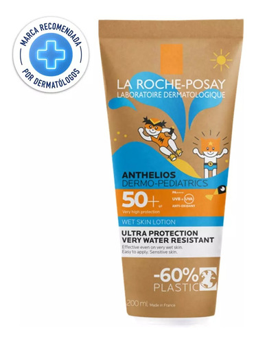 Protector Solar Fps50 Wet Skin Anthelios D-pediatrics 200ml