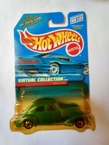 Hot Wheels Virtual Collection 1936 Cord Metal Diecast Cars 