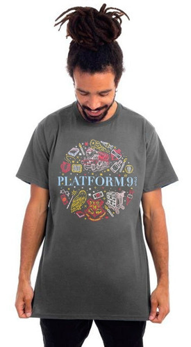 Camiseta Ícones Plataforma 9 3/4 - Harry Potter Original