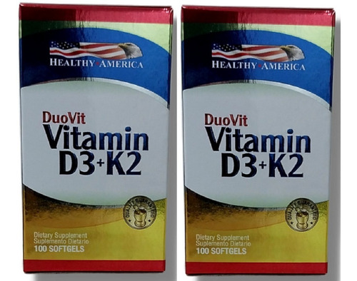 2 Duovit Vitamina D3 + K2 100un - Unidad a $602