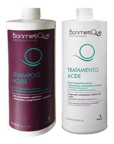 Shampoo + Tratamiento Acide Bonmetique Post Color X 900ml