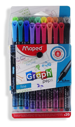 Plumines De Escritura Maped Graph C/20pz