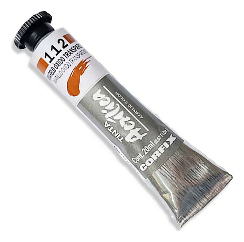 Tinta Acrílica 37ml 112 Amarelo Oxido Transparentes Corfix
