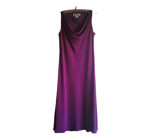 Vestido Noche Importado Jones New York Purpura Talle 12