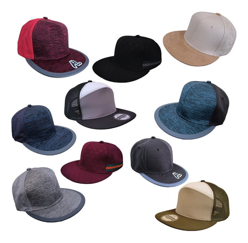 Paquete 10 Gorras Lote Cachucha Mayoreo Surtidas Variedad