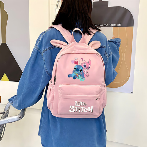 Mochila Disney-lilo And Stitch Para Niñas Y Niños, Mochilas Escolares Informales, Bonita Mochila Para Estudiantes Adolescentes