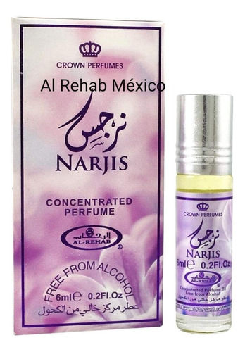 Al Rehab Roll On Aseel Essence De Parfum 6 ml Para  Mujer Recargable