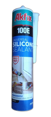 Silicon Transparente Antihongos De 310ml Marca Akfix 