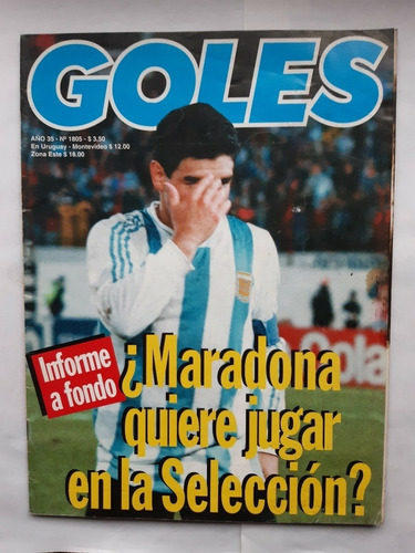 Gimnasia Campeón Con Lámina / Maradona / Goles 1805 / 1994