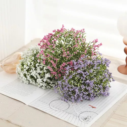 Para 1 Unidad De 12 Gypsophila Romántico Artificial Nubes