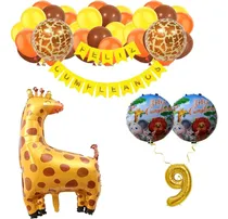 Comprar Pack De Globos De Animales De La Selva - Jirafa X 37 Unid. Animales De La Selva - Jirafa No. 9