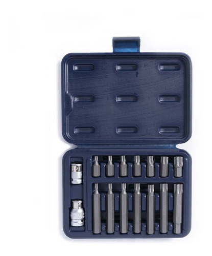 Juego Set De Puntas Torx 16 Piezas Bremen Encastre 1/2'' 3/8