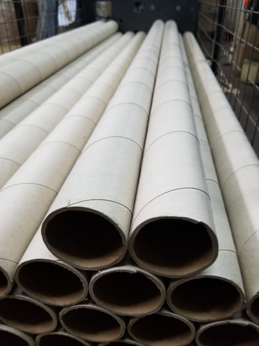 2b Tubos De Carton Para Enrollar Telas 1,6mts X60mm X25u