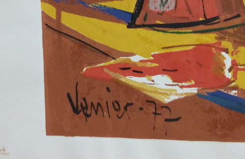 Imagen 2 de 2 de Lamina Cuadro: Bruno Venier 1977 Lamina Serigrafía