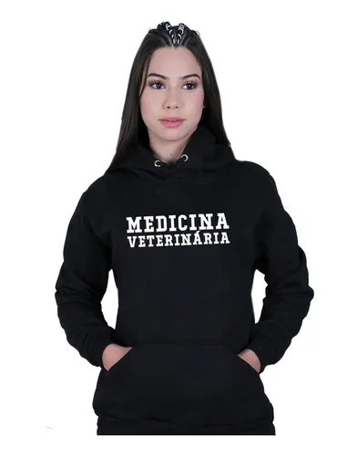 Moletom Agasalho Capote Blus o Medicina Veterinaria MercadoLivre