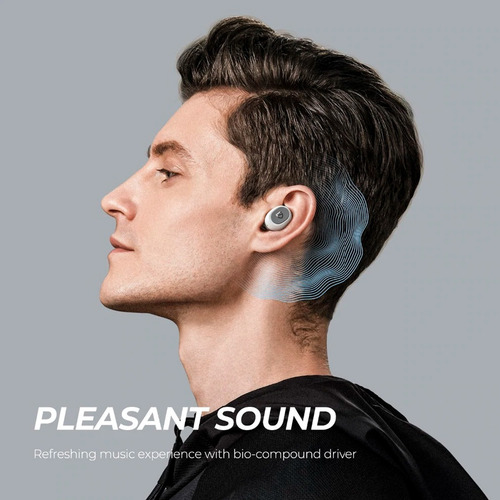 Auriculares in-ear Deportivos Inalámbricos Soundpeats TrueFree 2 Blanco - Impermeabilidad IPX7, Bluetooth 5.0, TWS, batería de 20 horas, Botón físico