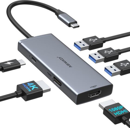 Estación De Acoplamiento Para Macbook Pro Air Usb C Hub Moni