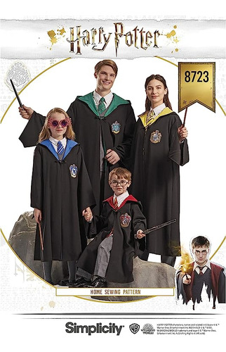 8723 Harry Potter Disfraz Cosplay Y Halloween Patron Costura