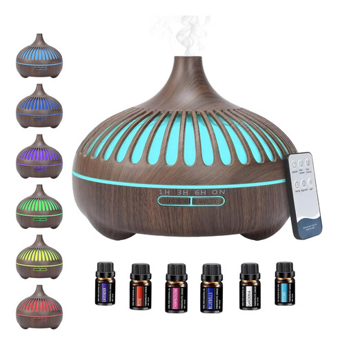 Difusor De Aromas 550ml Humidificador Aromaterapia+esencias