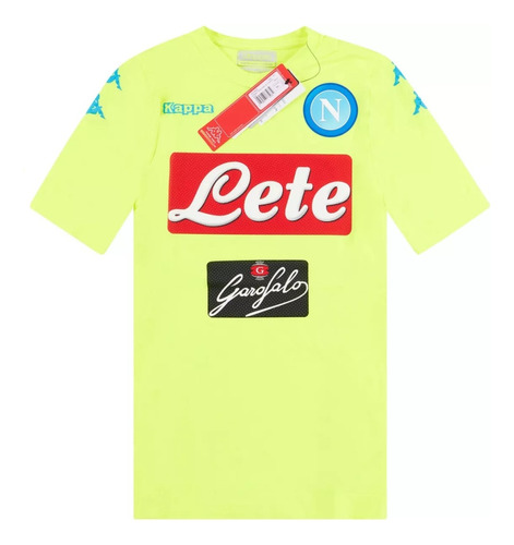 Camiseta De Arquero Napoli 2016 Amarilla Kappa 100% Original