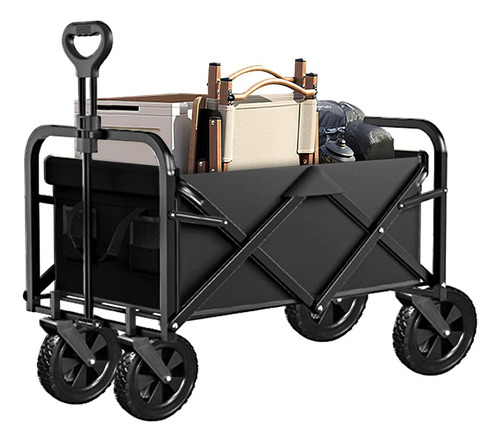 Carrito Plegable Portátil Exterior Con Ruedas Y Handle 