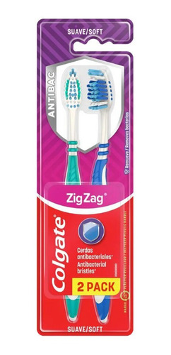 Pack 2 Cepillo Dental Colgate® Zig Zag Suave