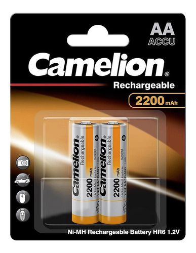 Pilas Recarables Aa De 2200mah Camelion