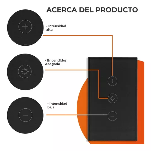 INTERRUPTOR TACTIL INTELIGENTE DOBLE MCA TECNOLITE