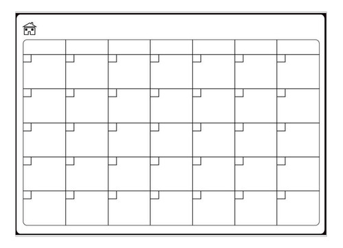 Refrigerador Magnético Borrable Con Horario Mensual Y Semana