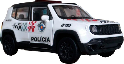 Miniatura Jeep Renegade Polícia Militar Sp - Atual 1/36