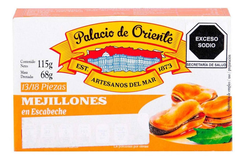 Mejillones Palacio de Oriente en Escabeche 115g