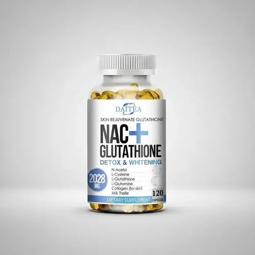 Nac + Glutation 2028mg Suplemento 120 Cápsulas Blandas Sabor Sin Sabor