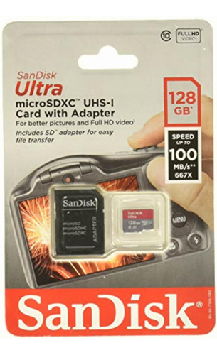 Sandisk Ultra Sdsqunc-128g-an6ia Tarjeta De Memoria Flash