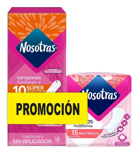 Tampon Nosotras Sin Aplicador - Unidad