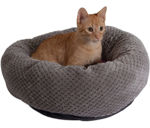 Jackson Galaxy  Cama Para Gato Deluxe Donut Gris  Rosa ...