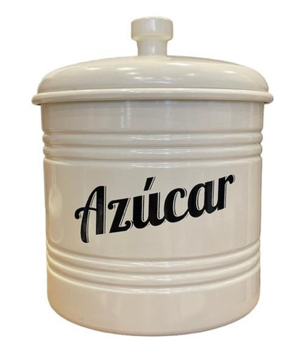 Imagen 4 de 5 de Tarro Yerba O Azúcar Aluminio Enlozado Cierre Hermético 1.8l