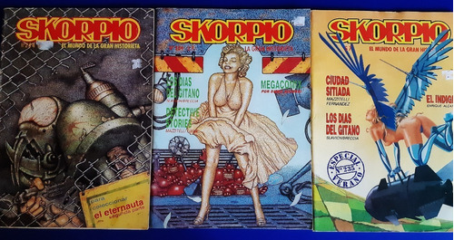 Set De 3 Revistas Comic Skorpio - Ed Argentina 90'