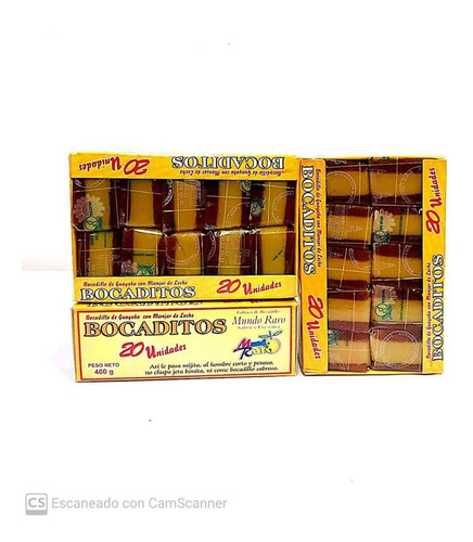 Bocadillo Bocaditos Mundo Raro *20und *400 - g a $2