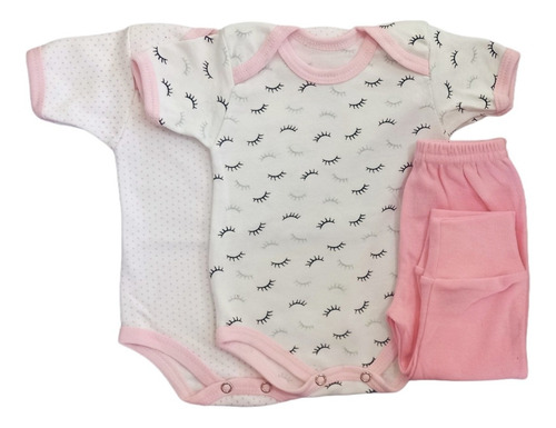 Conjunto Pañaleros Y Pantalón Para Bebé Talla 0-3m (#00-102)