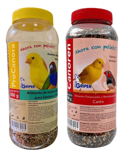 Alimento Procanora Y Complemento Canoren 600 G C/u Canario