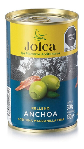 Jolca Aceituna Manzanilla Rellena Anchoa Lata Gourmet 300g